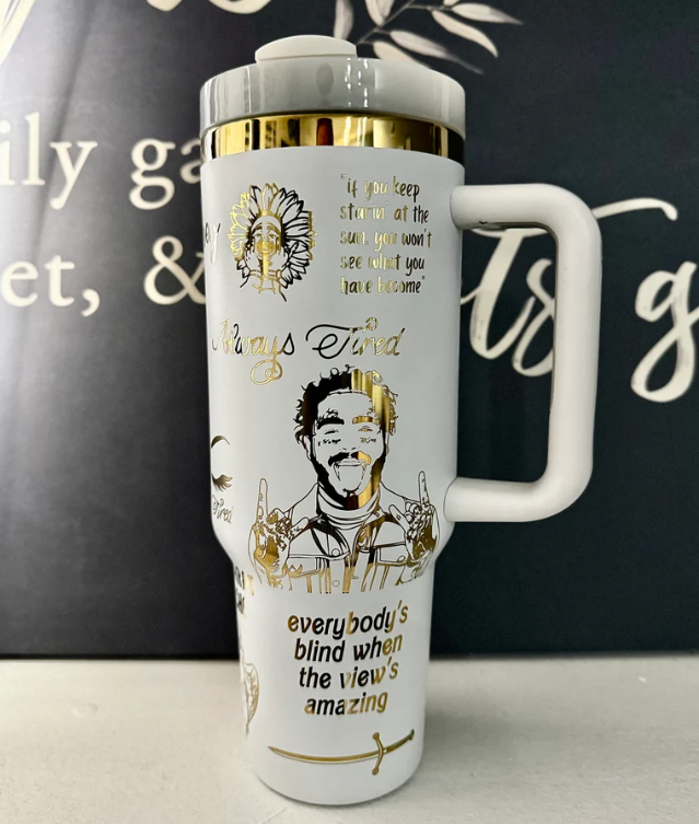 Malone 40oz Engraved Tumbler- Gift For Fans- 406TTTB145