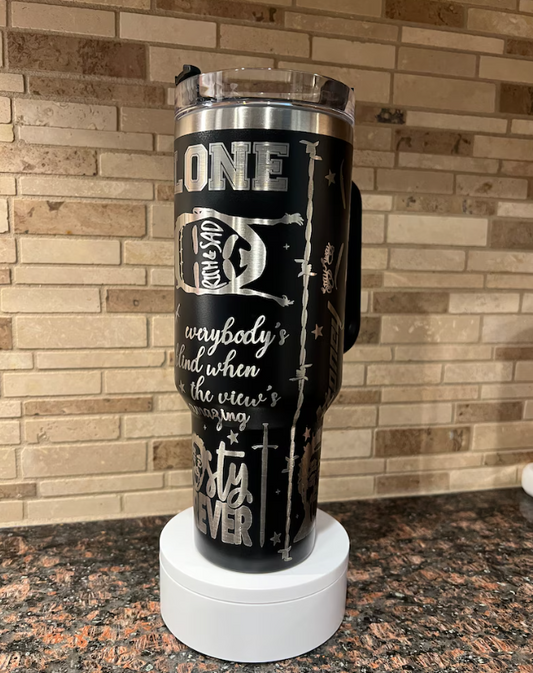 Malone 40oz Engraved Tumbler- Gift For Fan- 406TTTB144