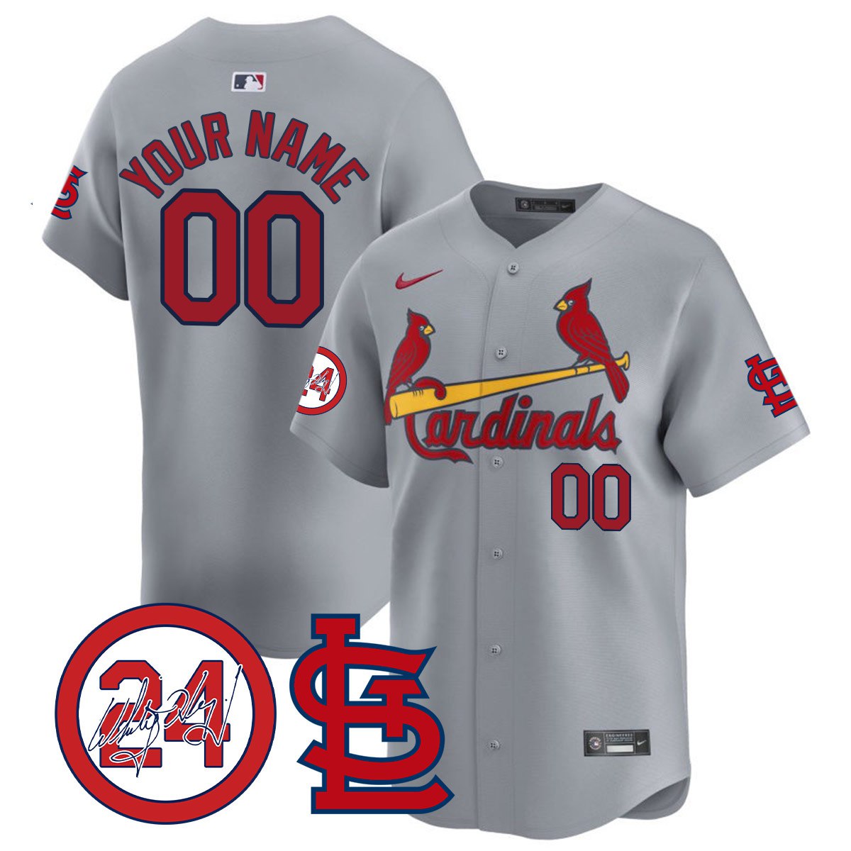 Cardinals 2024 Custom Jersey TLA - All Stitched