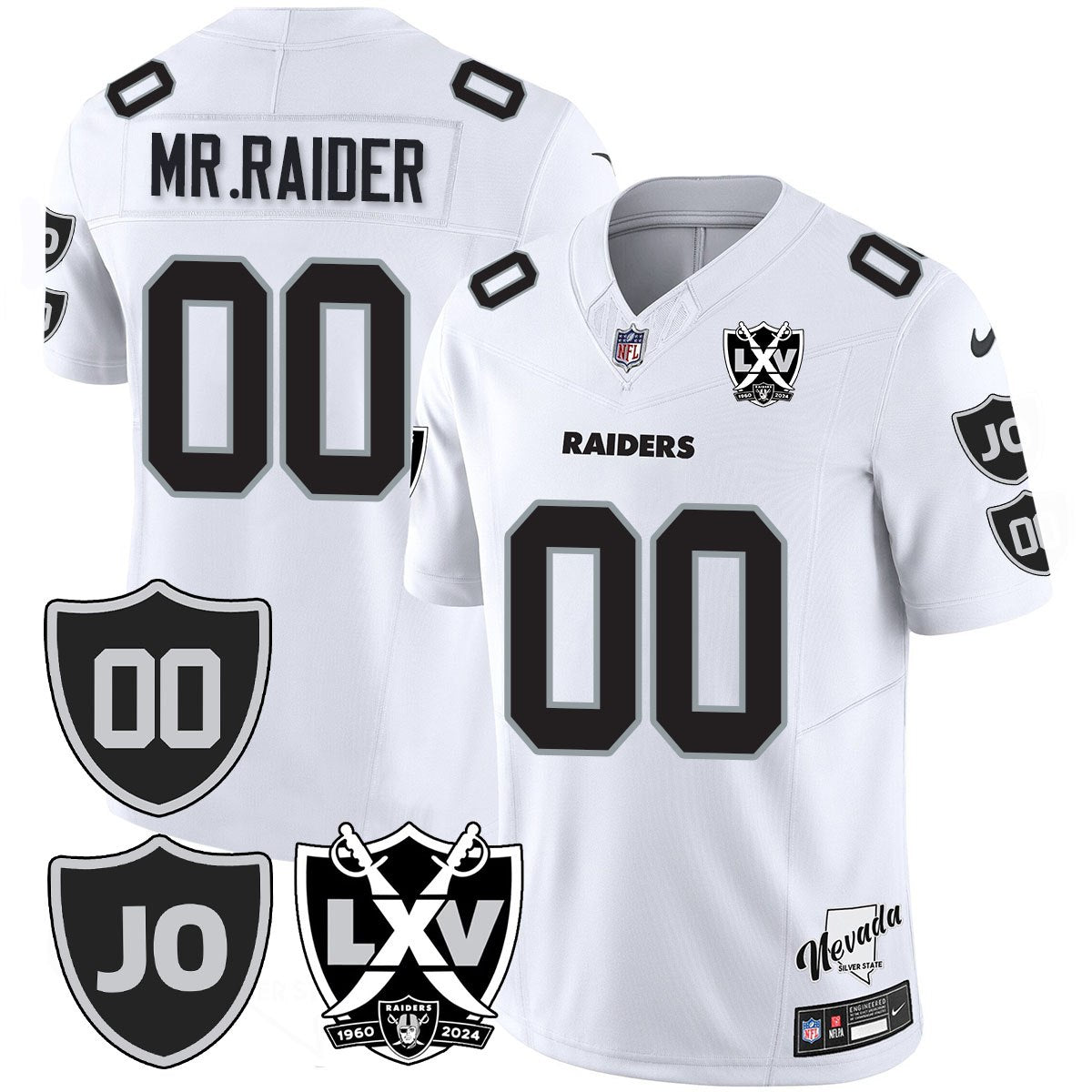 Raiders Vapor Limited Jersey - All Stitched - Honor Jim Otto