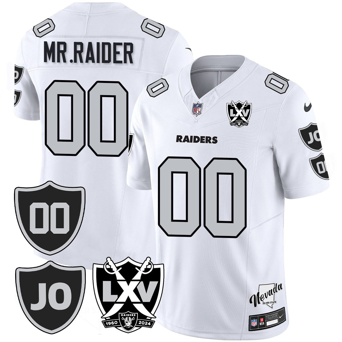 Raiders Vapor Limited Jersey - All Stitched - Honor Jim Otto