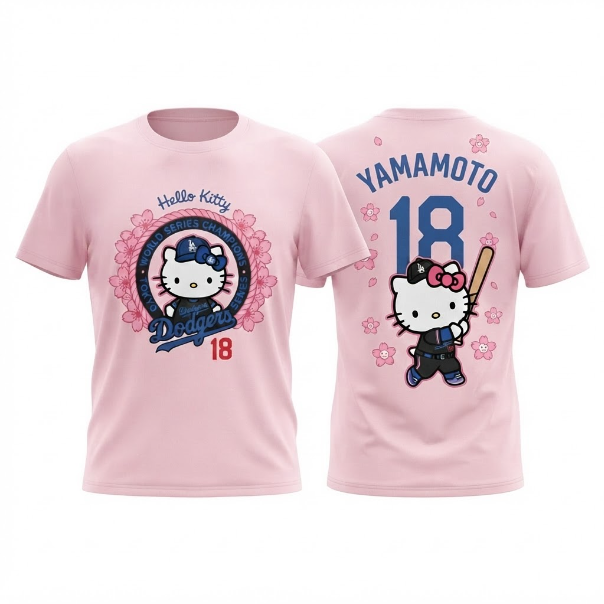 LAD x Hello Kitty Tokyo Series 2025 Champions 3D T-Shirt - Printed