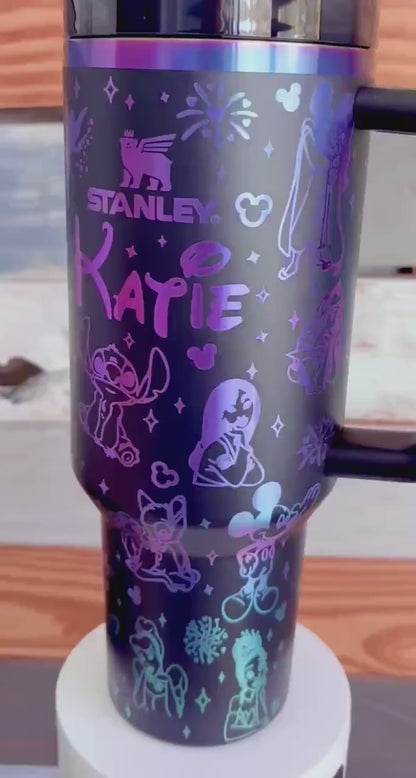 Magic Castle and Characters Personalized Name Engraved Tumbler 40oz