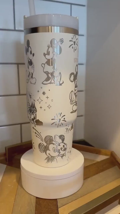 M & M Engraved Tumbler 40oz