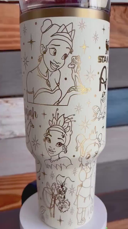 Princess and the Frog Personalized Engraved Tumbler 40oz