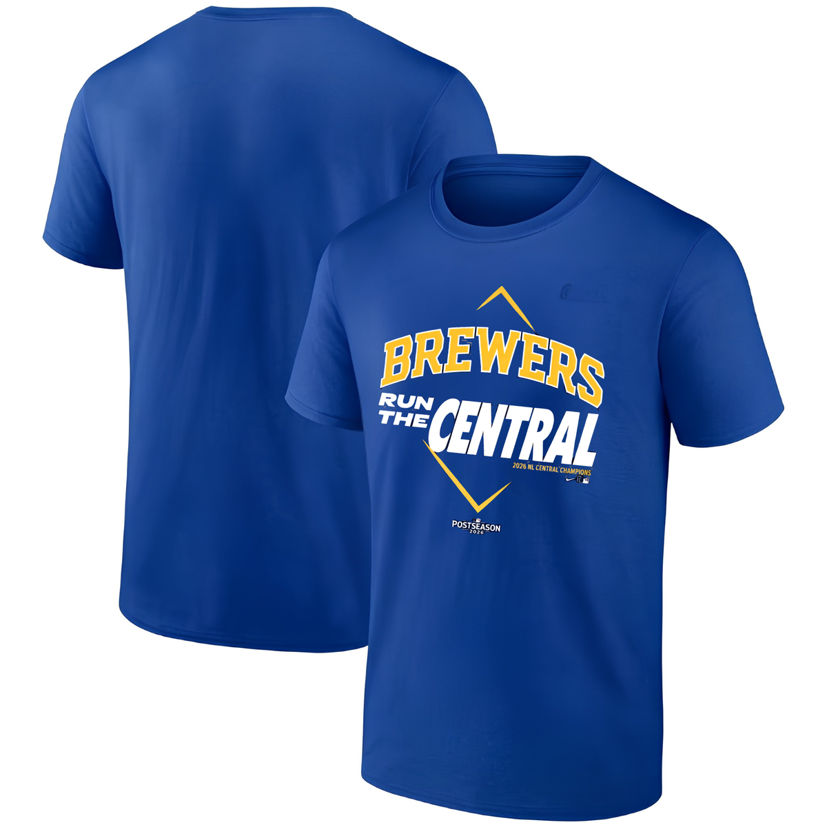 MIL 2026 NL Central Division Champions One Side T-Shirt - Printed