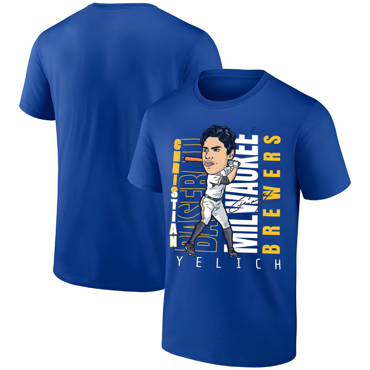 MIL 2026 Christian Yelich #22 One Side T-Shirt - Printed
