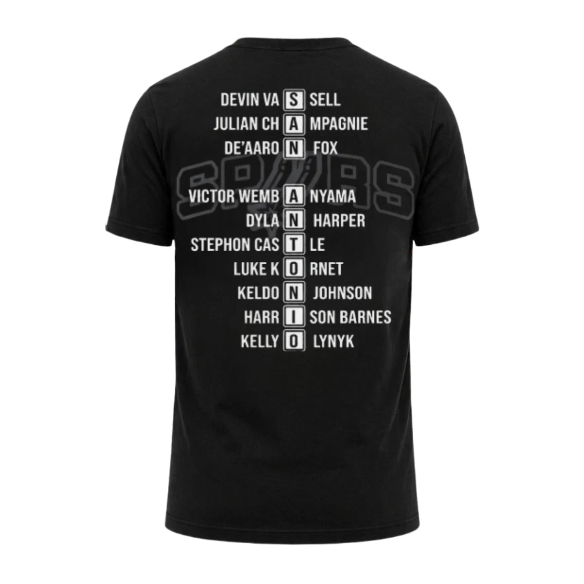 SAS 2026 Western Conference Champions Black Printed T-Shirt