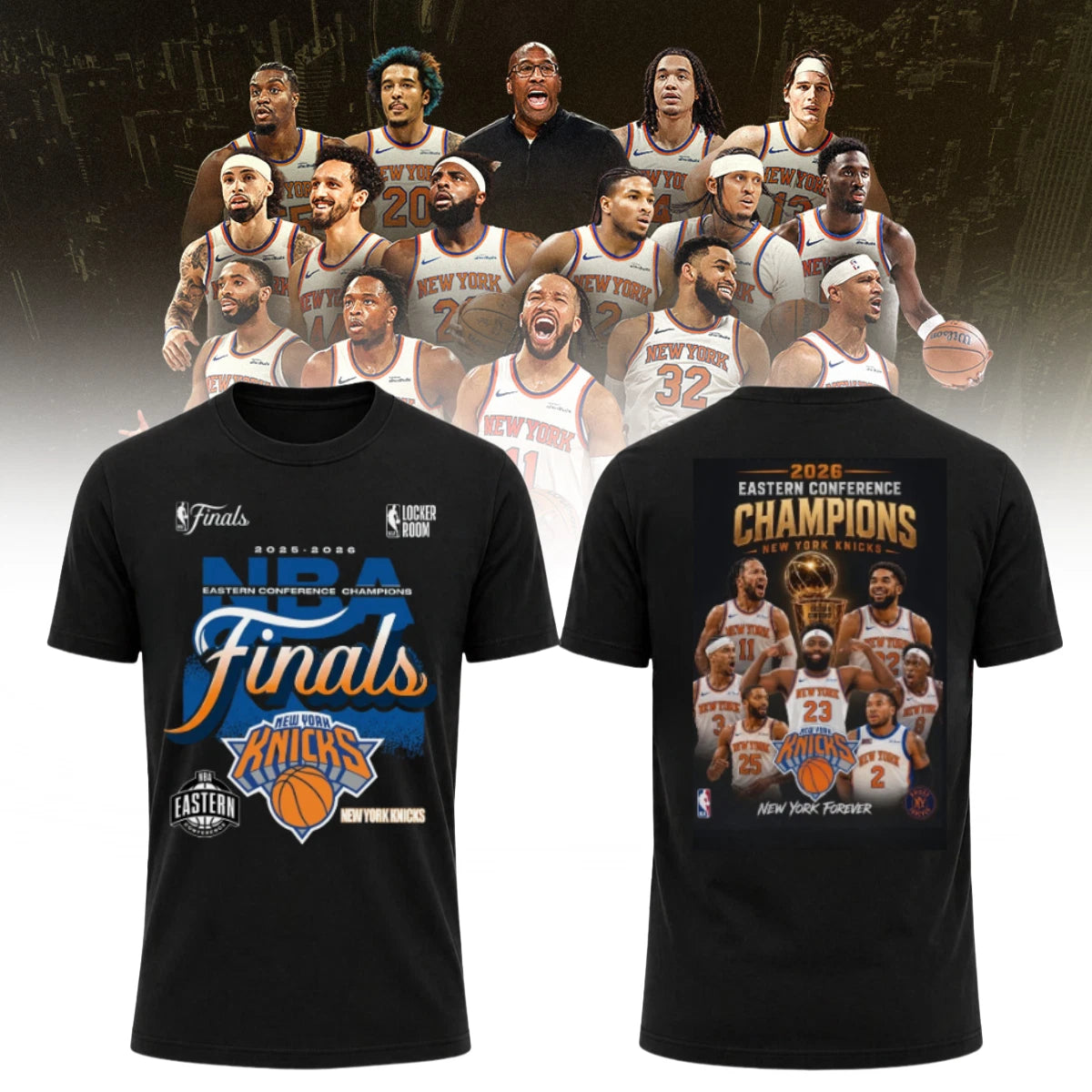 NYK 2026 Basketball  Finals Printed T-Shirt V2
