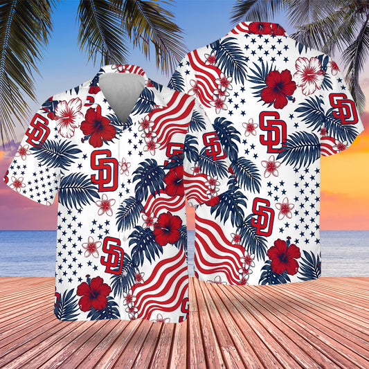 SD Special Semiquincentennial Hawaiian Design Button Shirt V4
