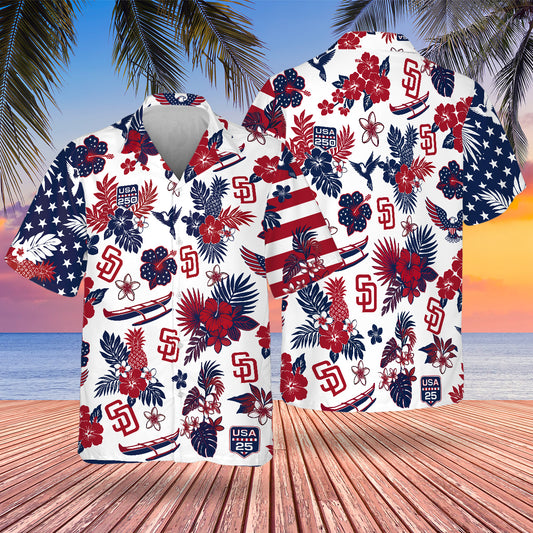 SD Special Semiquincentennial Hawaiian Design Button Shirt V2