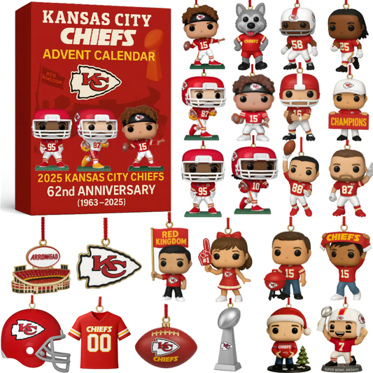 🏈 Kansas City Chiefs 62nd Anniversary Advent Calendar 1963-2025