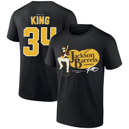 SD Jackson Barrels Jackson Merrill #3 Two Sides T-Shirt - Printed