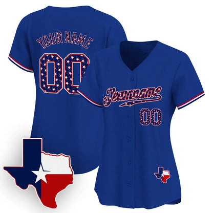 CUSTOM TEXAS STYLE BASEBALL JERSEY V2 - EMBROIDERED