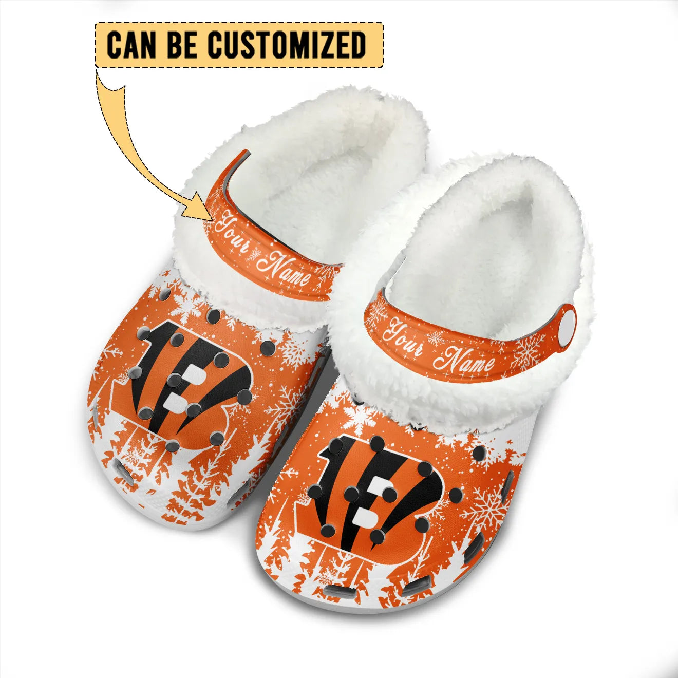 CIN Fleece-Lined Clogs - Comfortable in Winter