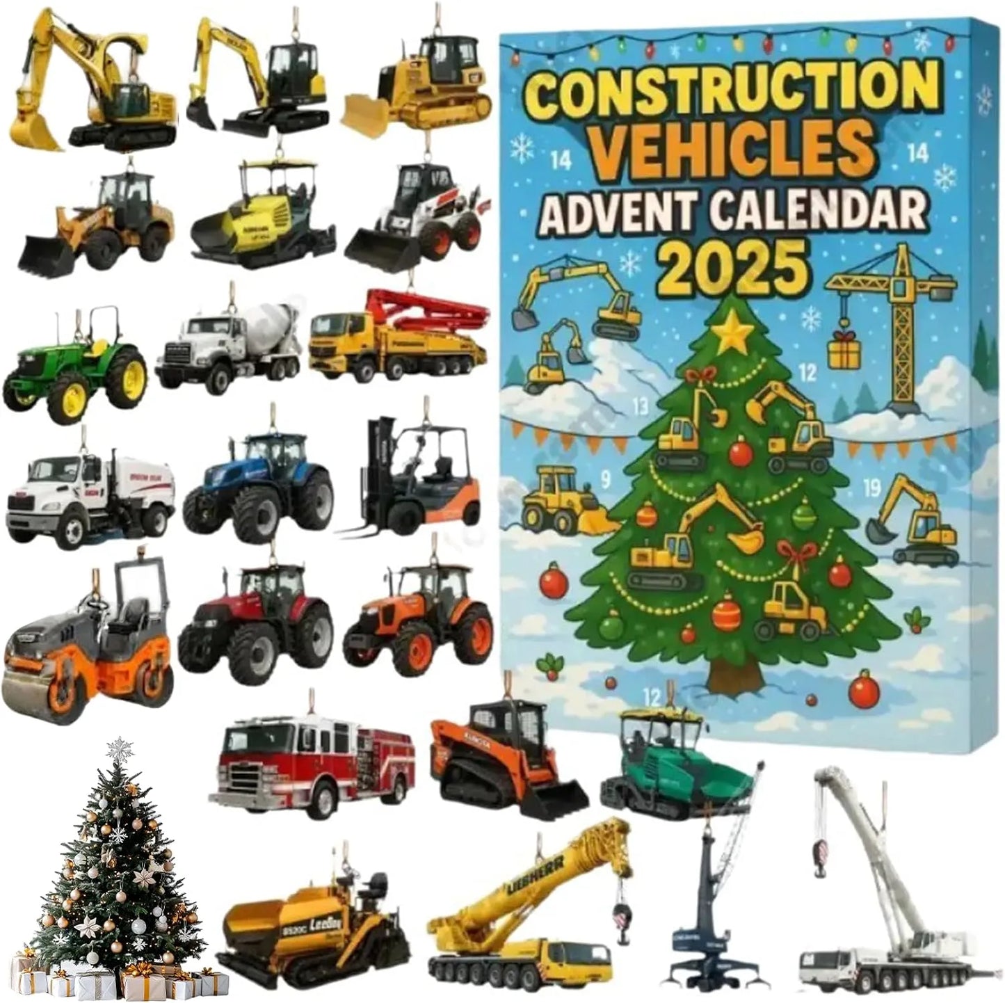 Construction Vehicles Advent Calendar 2025