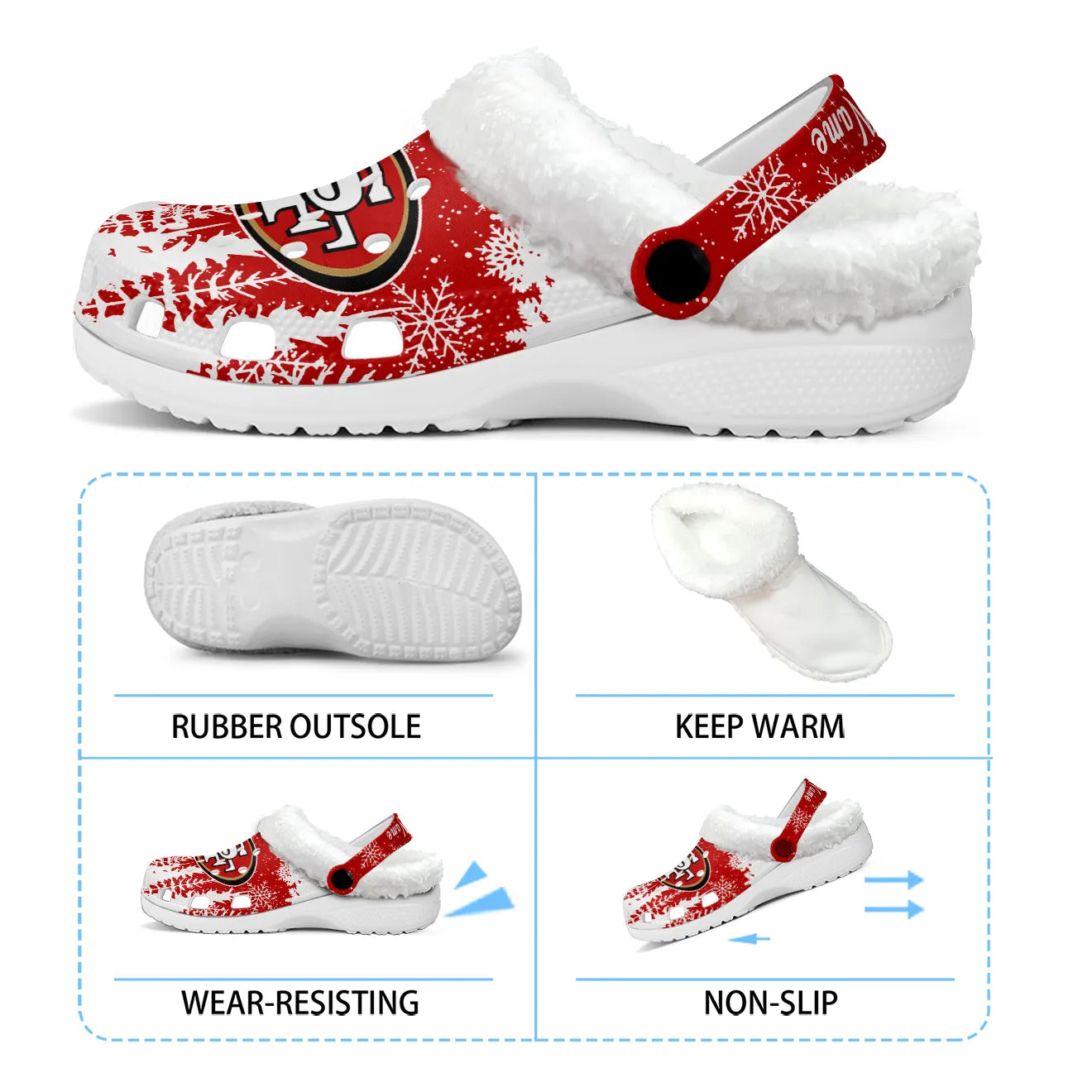 SF Fleece-Lined Clogs - Comfortable in Winter