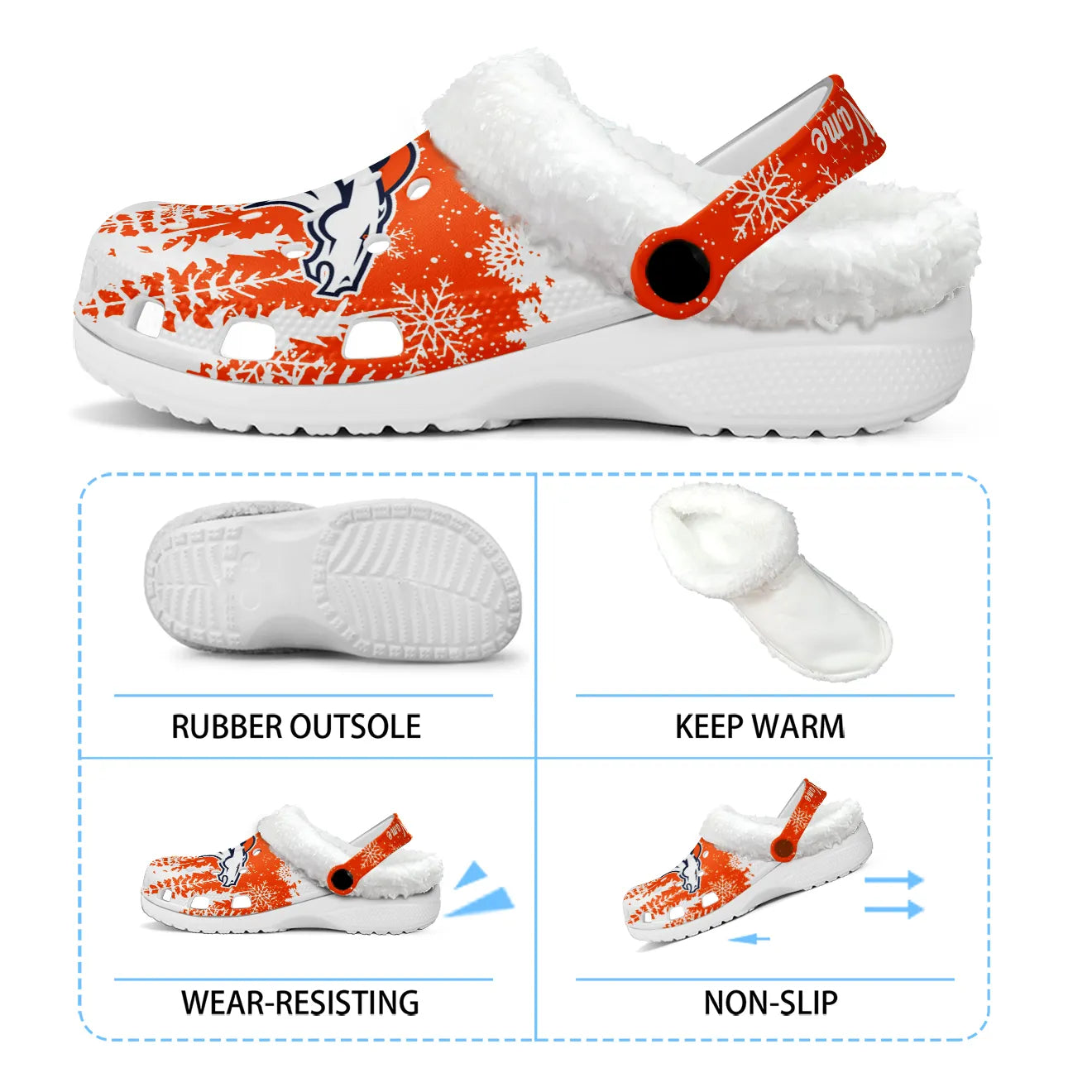 DEN Fleece-Lined Clogs - Comfortable in Winter