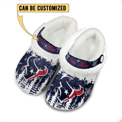 HOU Fleece-Lined Clogs - Comfortable in Winter