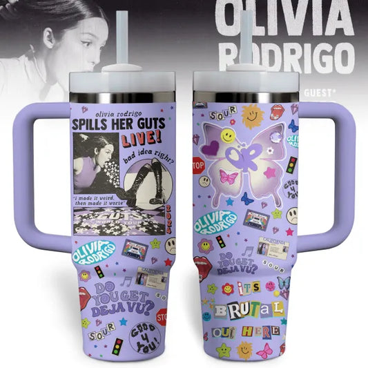 Olivia Rodrigo 40Oz Tumbler L21: Spills Her Guts