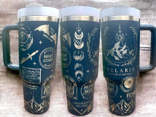 40 Oz Velaris Tumbler, ACOTAR Merch TA01