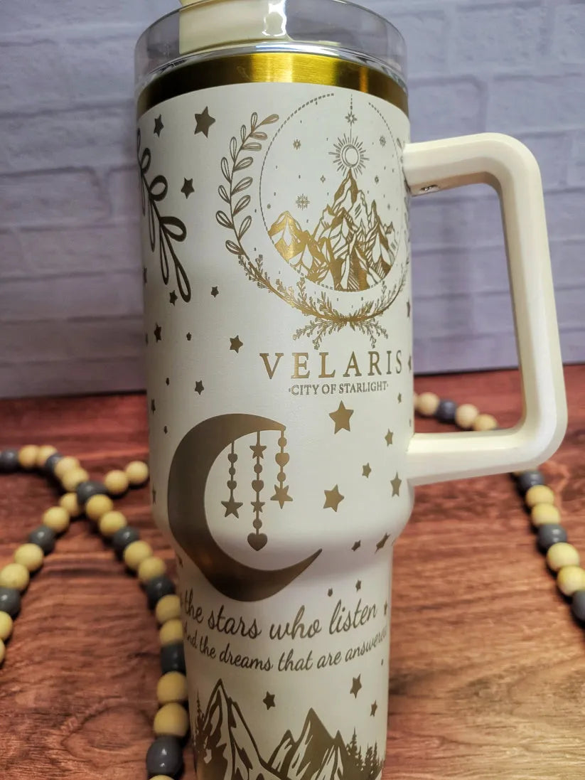 40 Oz ACOTAR Velaris City of Starlight Engraved Tumbler TA07