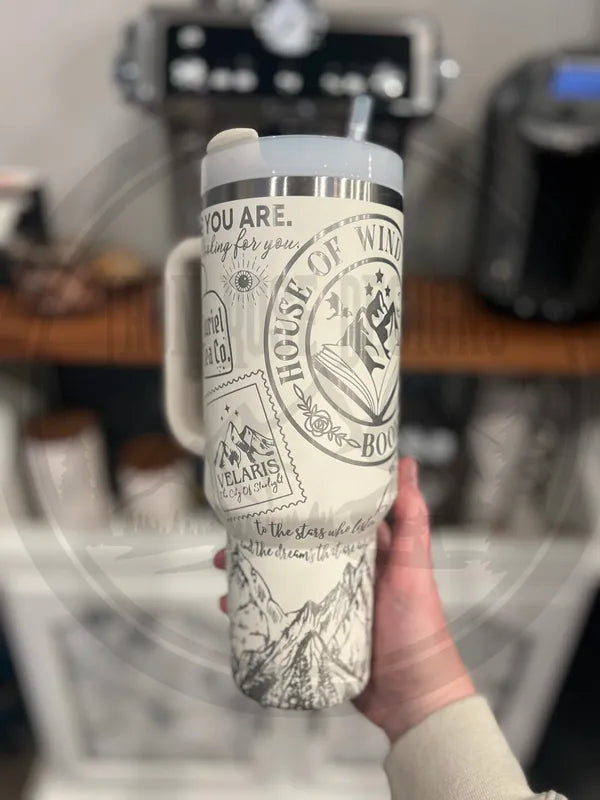 40 Oz House of Wind | Engraved ACOTAR Merch TA04