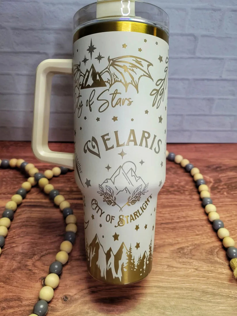 40 Oz ACOTAR Velaris City of Starlight Engraved Tumbler TA07