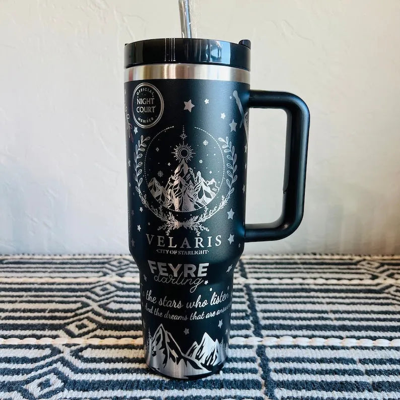 40 Oz ACOTAR Pattern Tumbler - Perfect Gift for Fans TA02