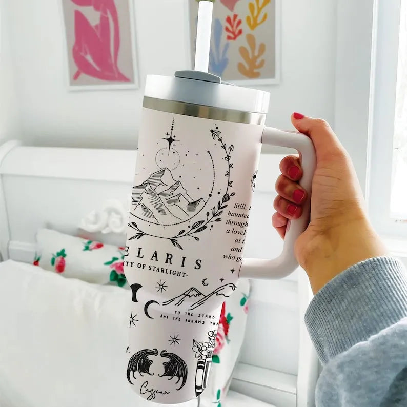 40 Oz ACOTAR Inspired Tumbler - Perfect Gift For Fans TA14