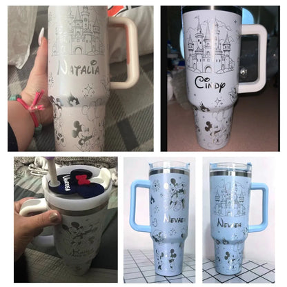 40 Oz DN Characters Couple Tumbler - Personalized Tumbler TZ16