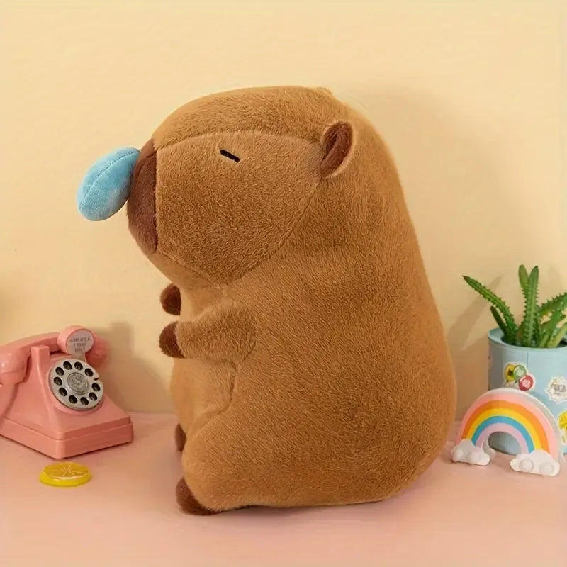 Cuddly Capybara Plushie: Cute Snotty Capybara Animals With Nasal Mucus