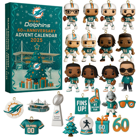 Miami Dolphins Advent Calendar 2025 59TH ANNIVERSARY
