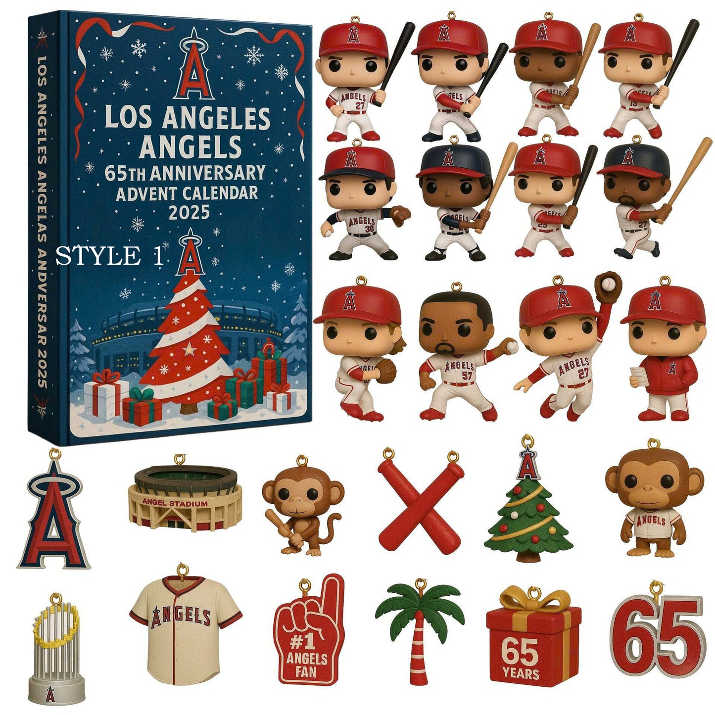 Los Angeles Angels Advent Calendar 2025 65TH ANNIVERSARY