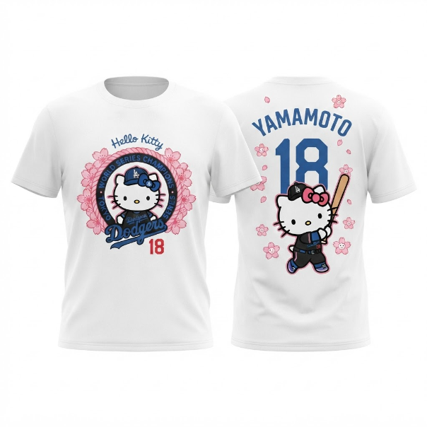 LAD x Hello Kitty Tokyo Series 2025 Champions 3D T-Shirt - Printed