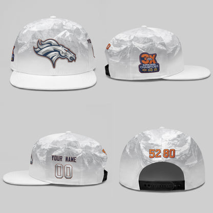 DEN Fan Gear Mile High Edition Personalized Snapback Cap - Printed